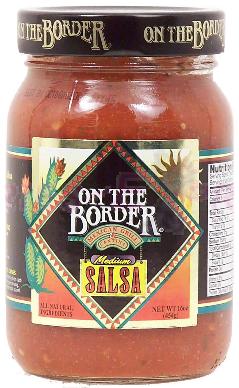 On The Border  salsa medium, mexican grill Full-Size Picture